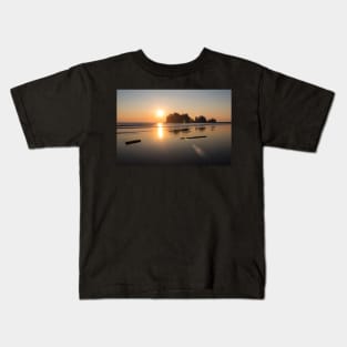 Sunset at First Beach Kids T-Shirt